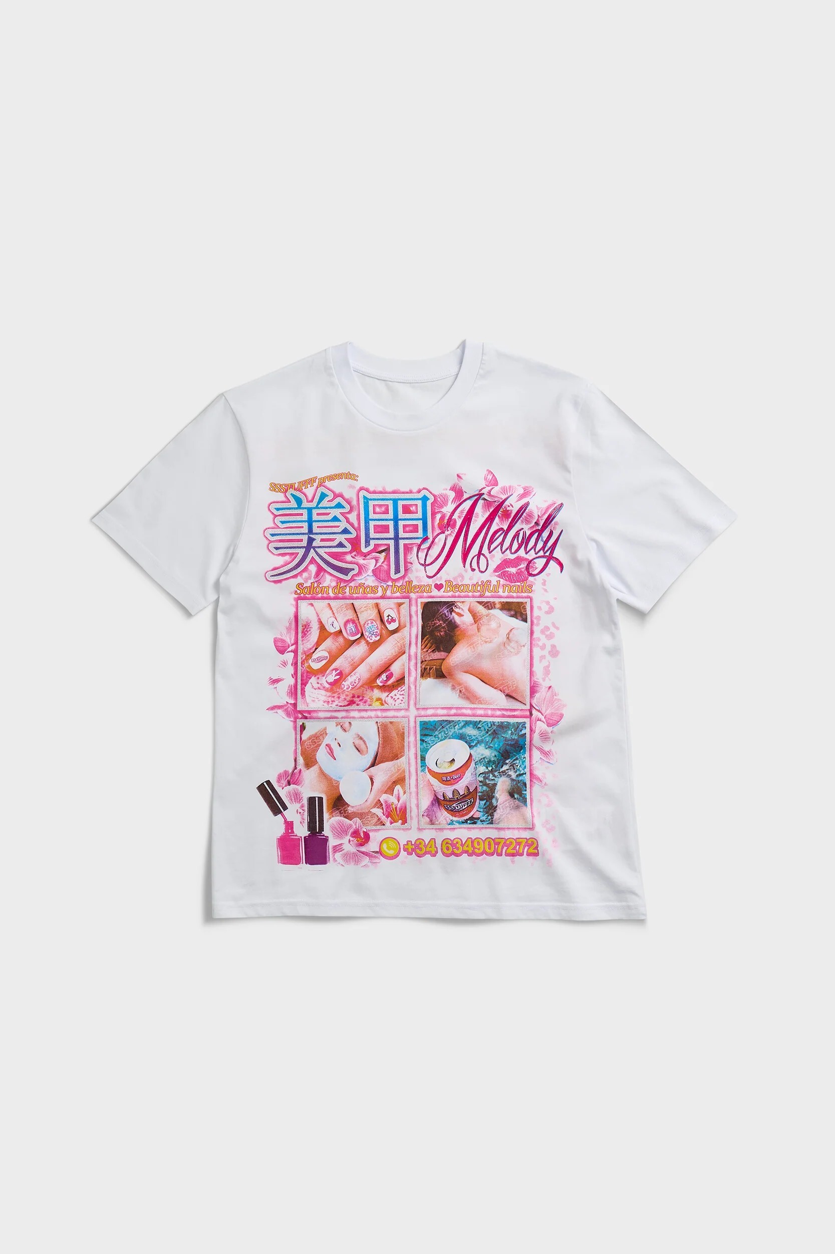 【Focus Store】現貨秒發 SSSTUFFF Nails Beauty Tee ''白'' SSS-SS25-TEE15