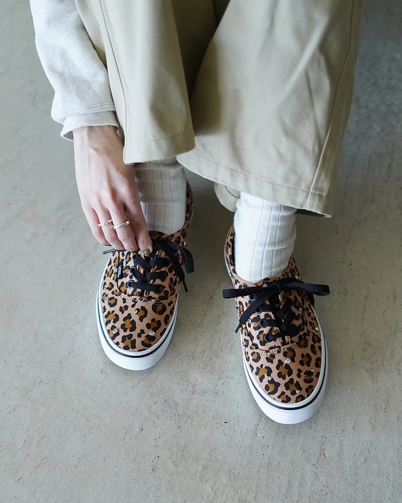 Vans Authentic 日本新款 豹紋 水鑽 男女 帆布 基本款 VN000EADJM9