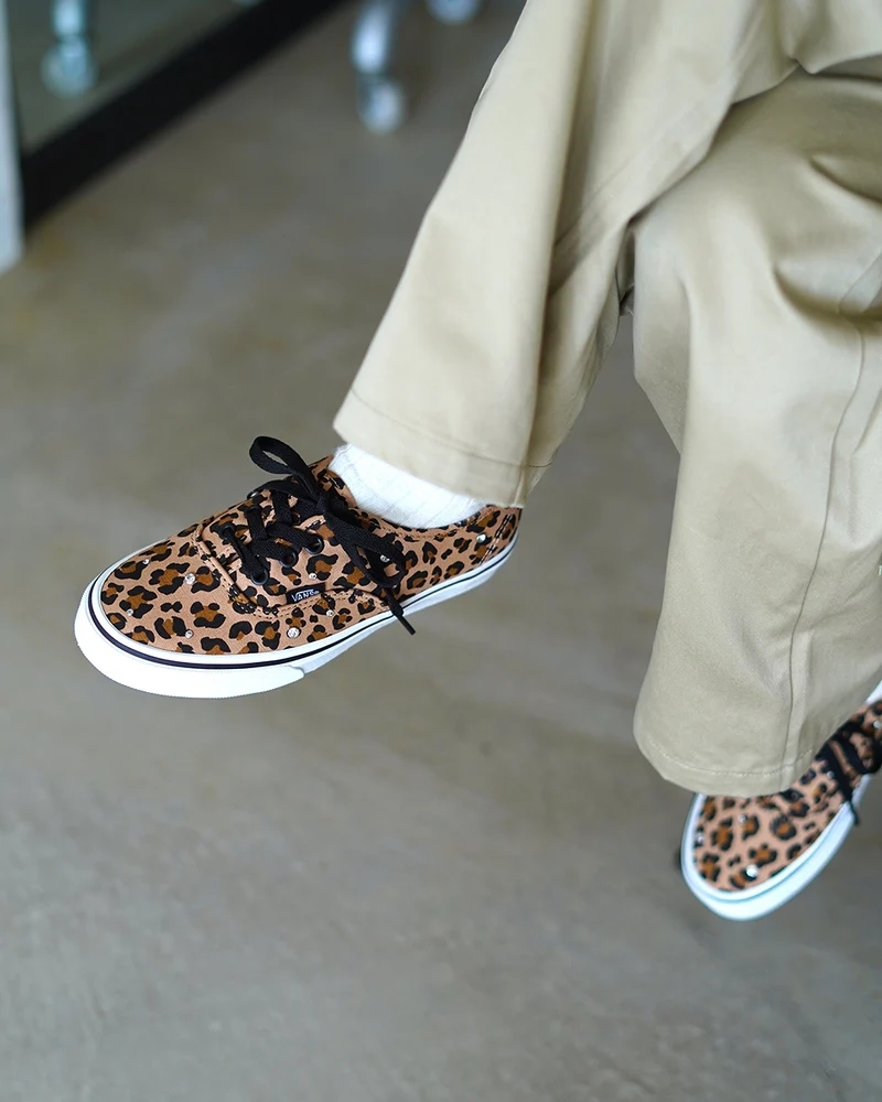 Vans Authentic 日本新款 豹紋 水鑽 男女 帆布 基本款 VN000EADJM9
