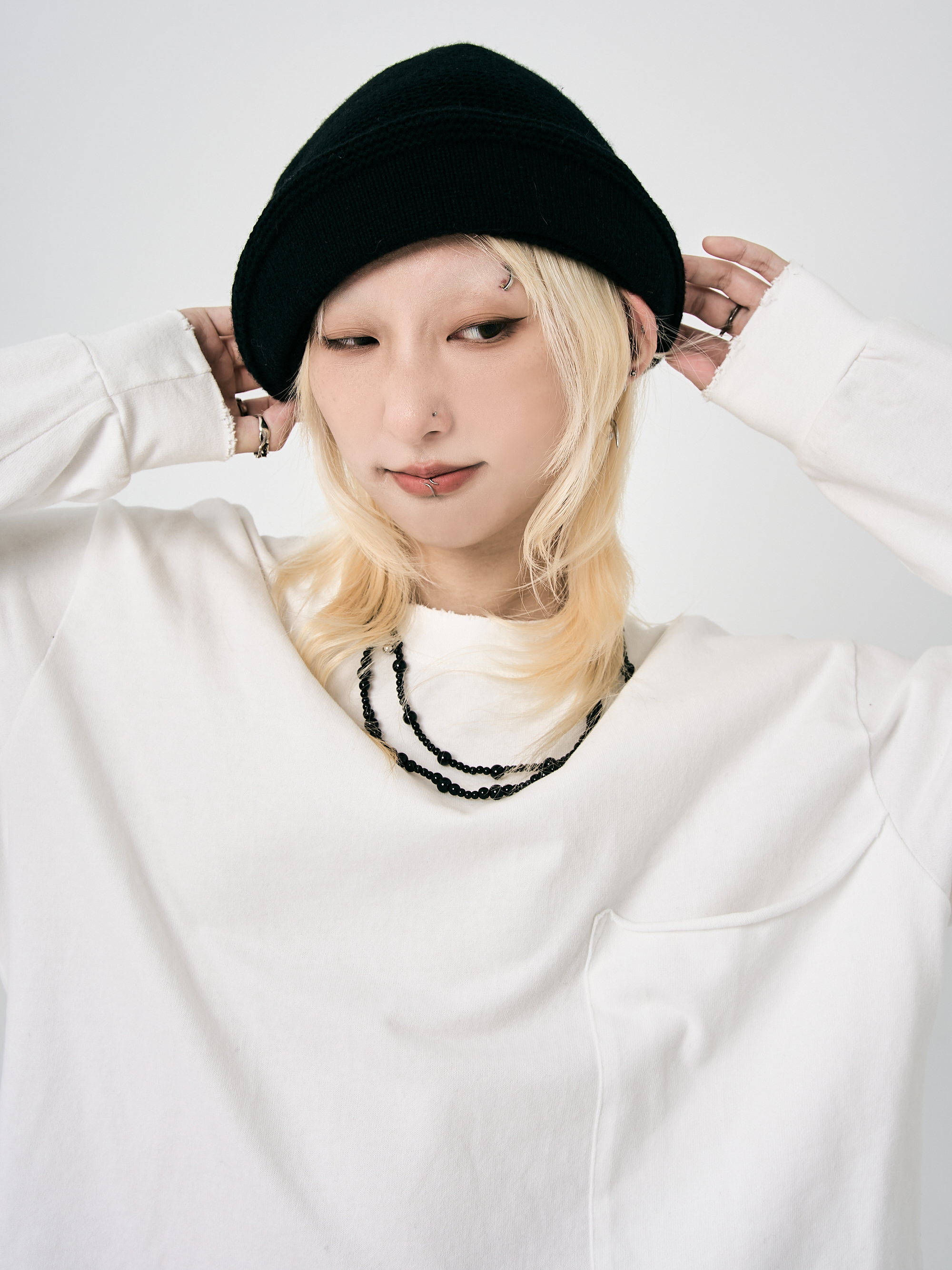 針織小臉堆堆帽