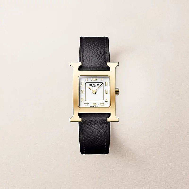 1YK0312-022 [HERMES] Hour 25mm Noir ghw 黑金 (BR)