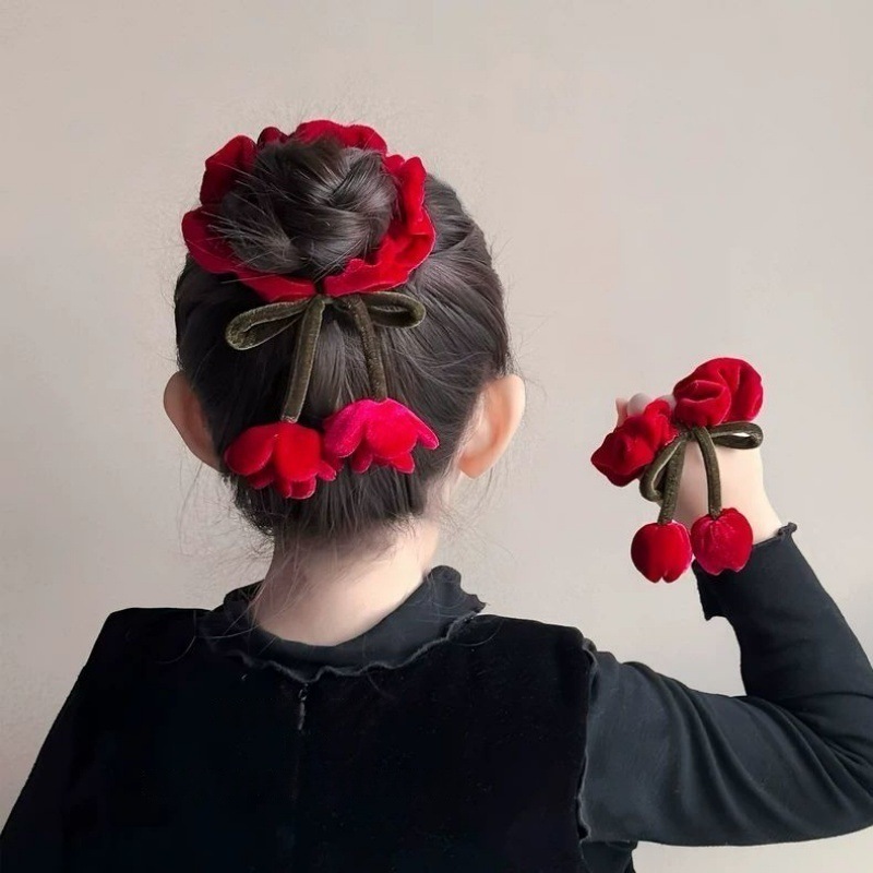 [3 FOR RM10] Rose Ribbon Bow Scrunchies