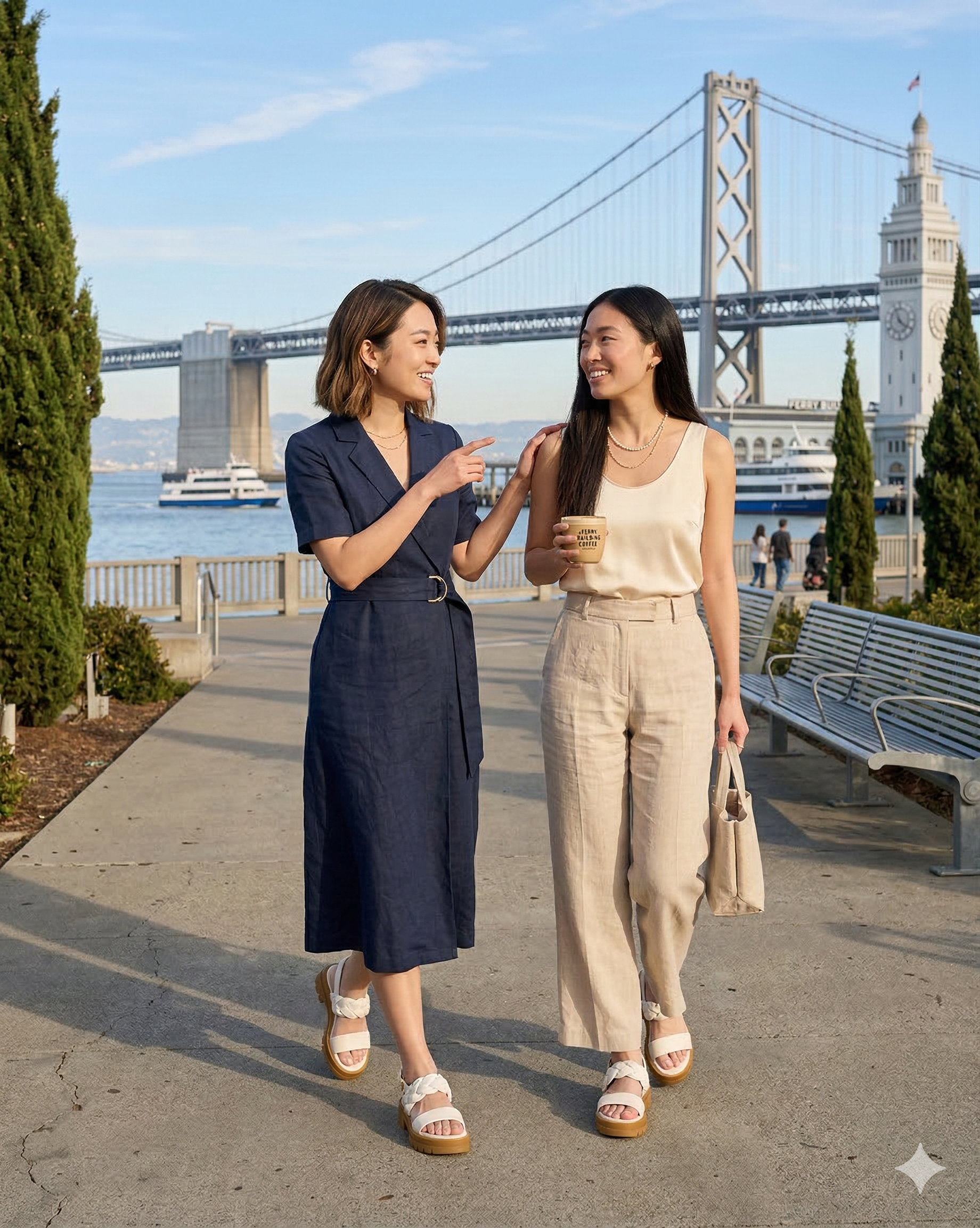 【預購】COLE HAAN H031024 皮革厚底涼鞋