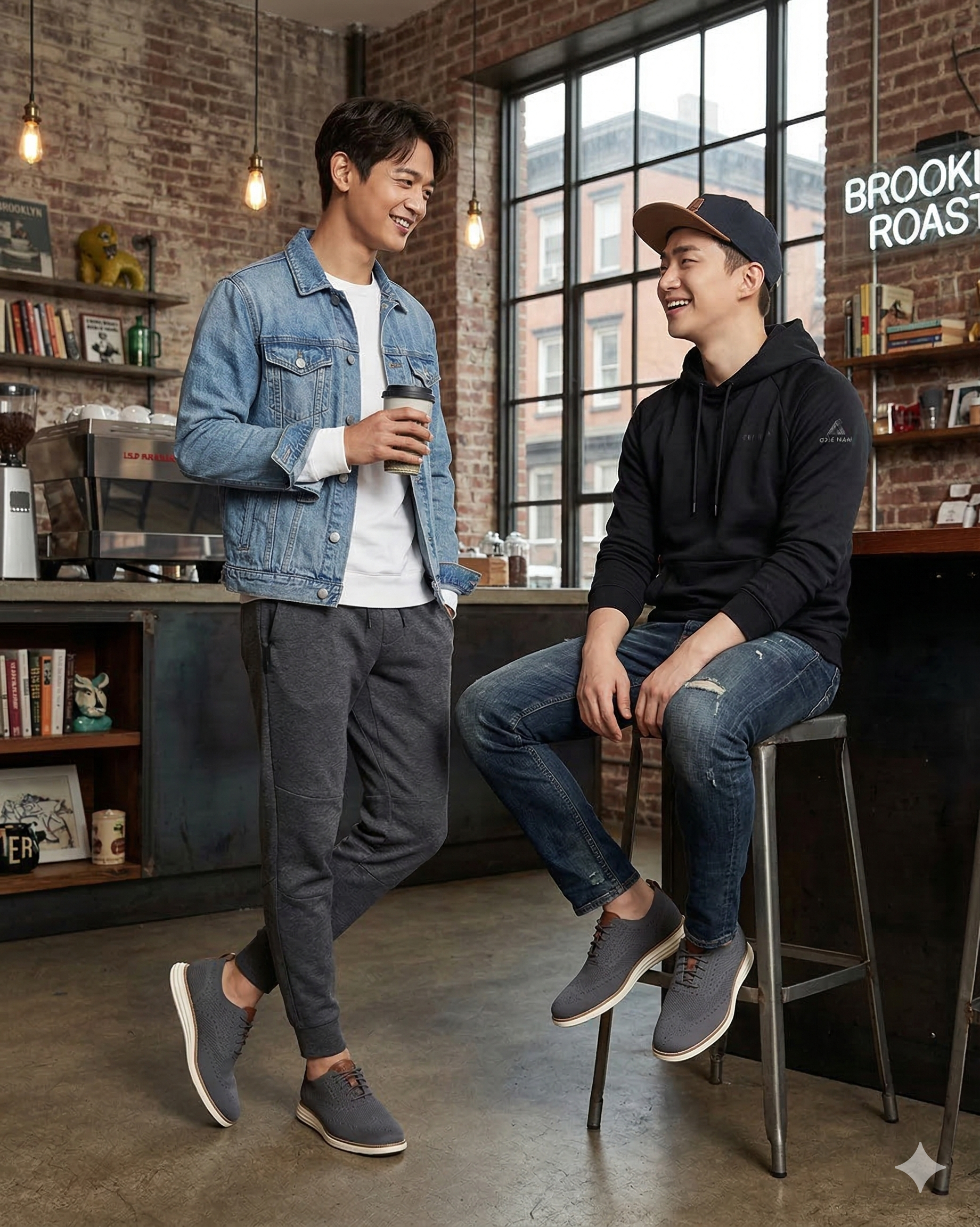 【預購】COLE HAAN H031030 男裝針織雕花運動皮鞋