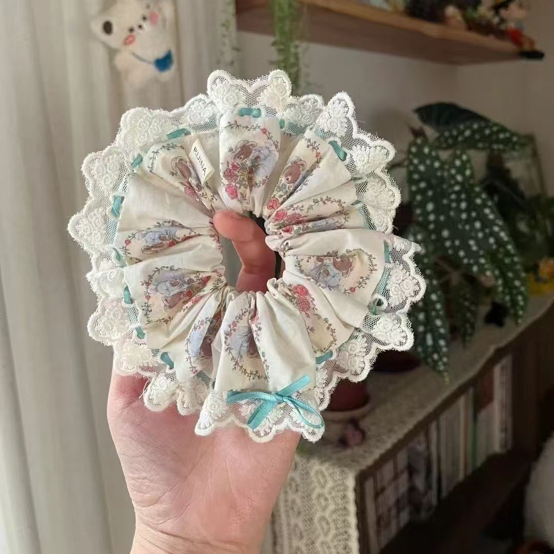 [3 FOR RM10] Korean Floral Ballet Style Scrunchies