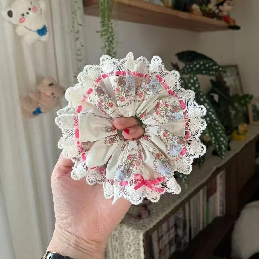 [3 FOR RM10] Korean Floral Ballet Style Scrunchies