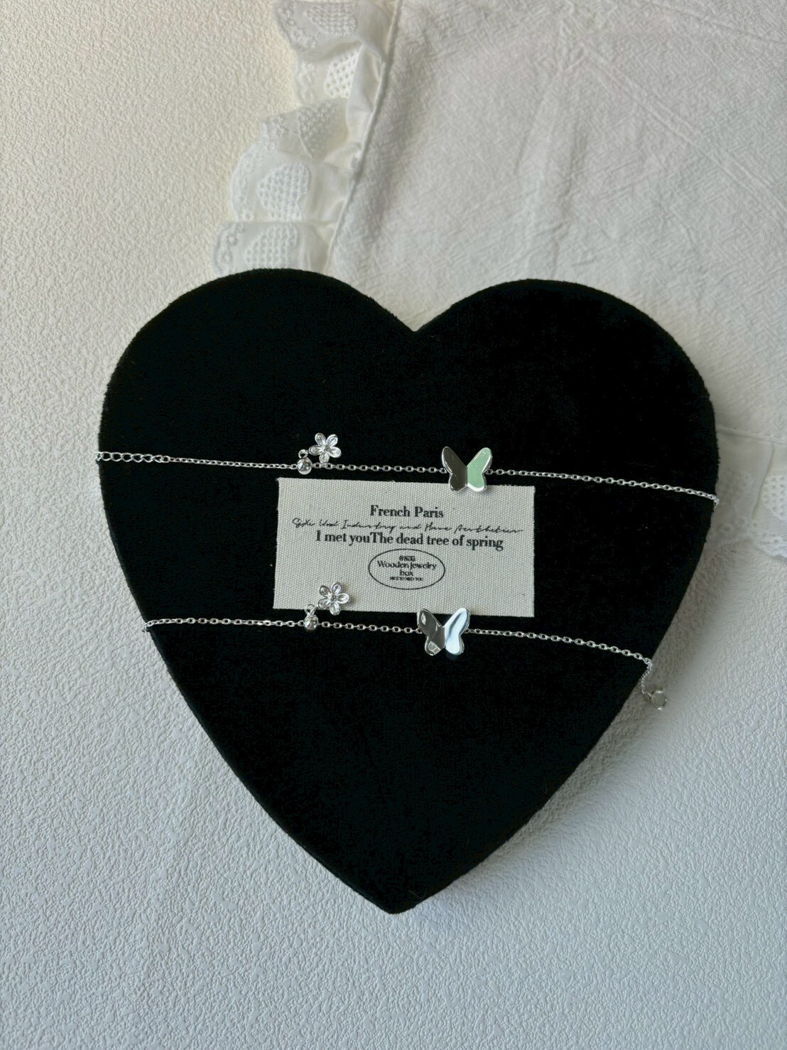 原創款 光面蝴蝶小花手鍊 通體s925純銀