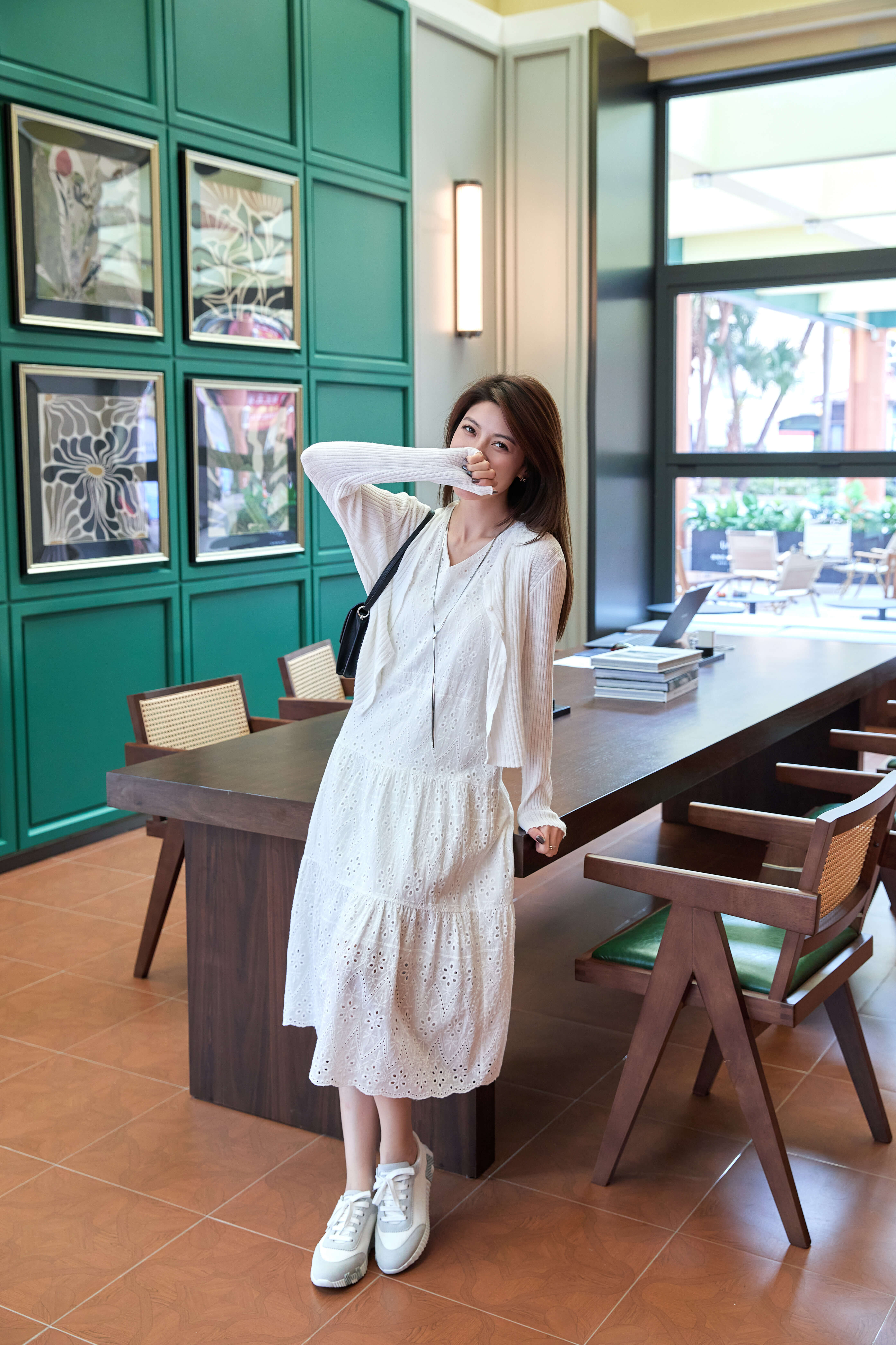 Rib Cropped Cardigan_KN263L08