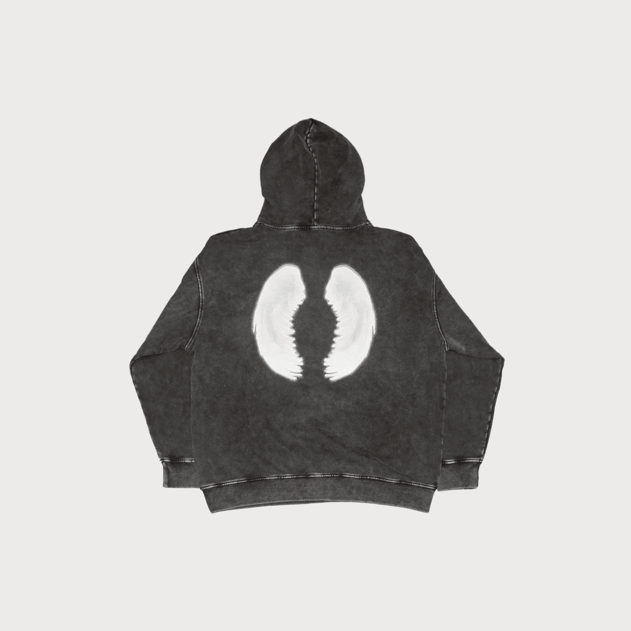 Bornrich｜Die Rich Hoodie (Washed Black)