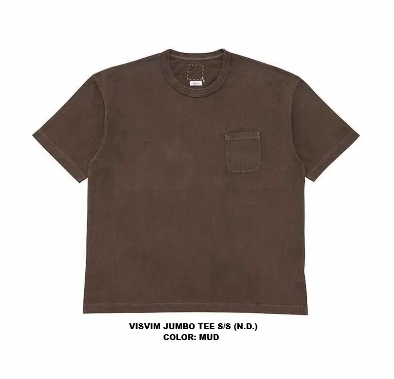 RE-STOCK: VISVIM JUMBO TEE *NATURAL DYE - MUD PRE ORDER ITEM (預訂中)