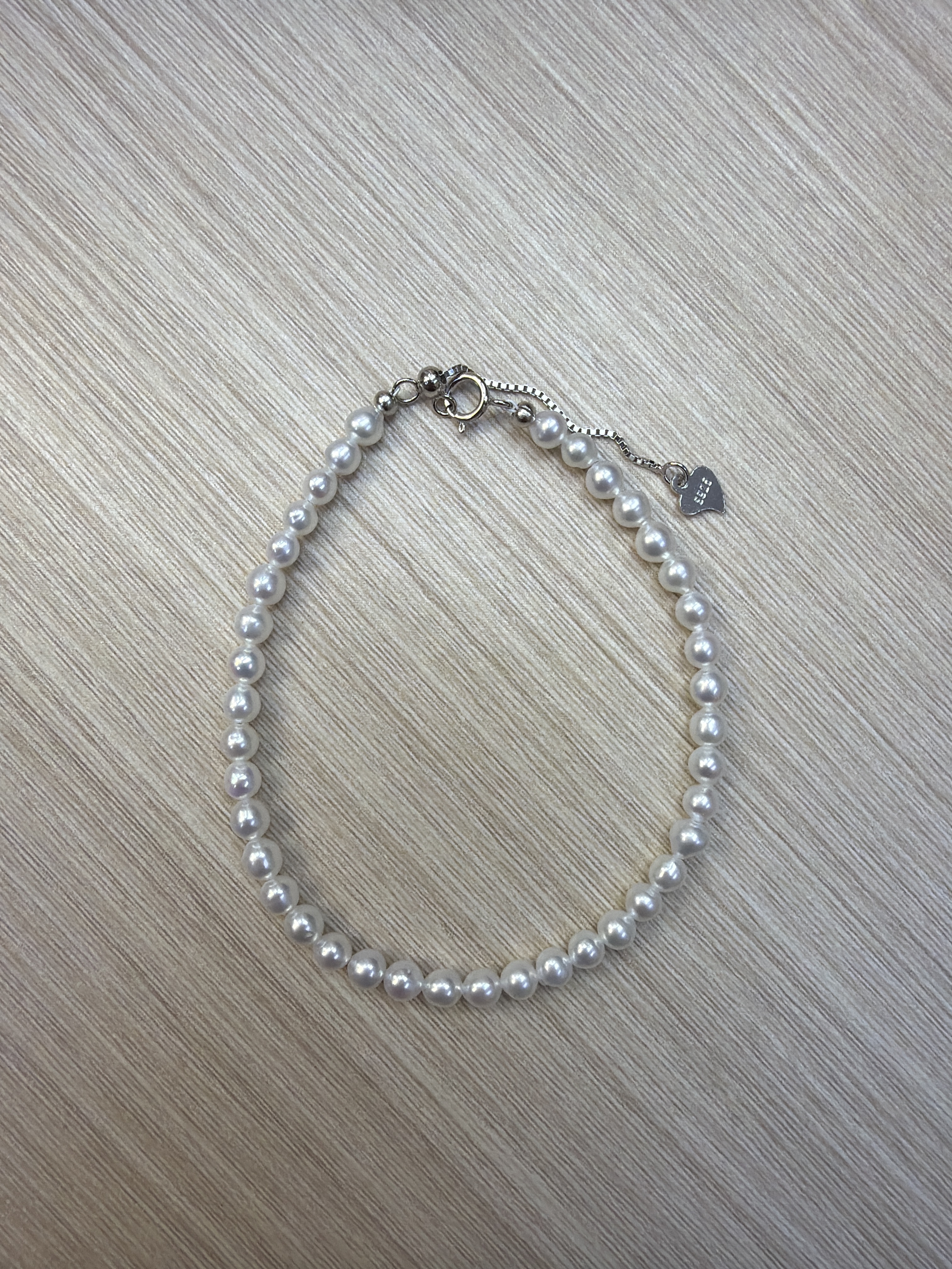 RK30 淡水珍珠可調節手鏈 約3.5-4mm  (SPB0730001)