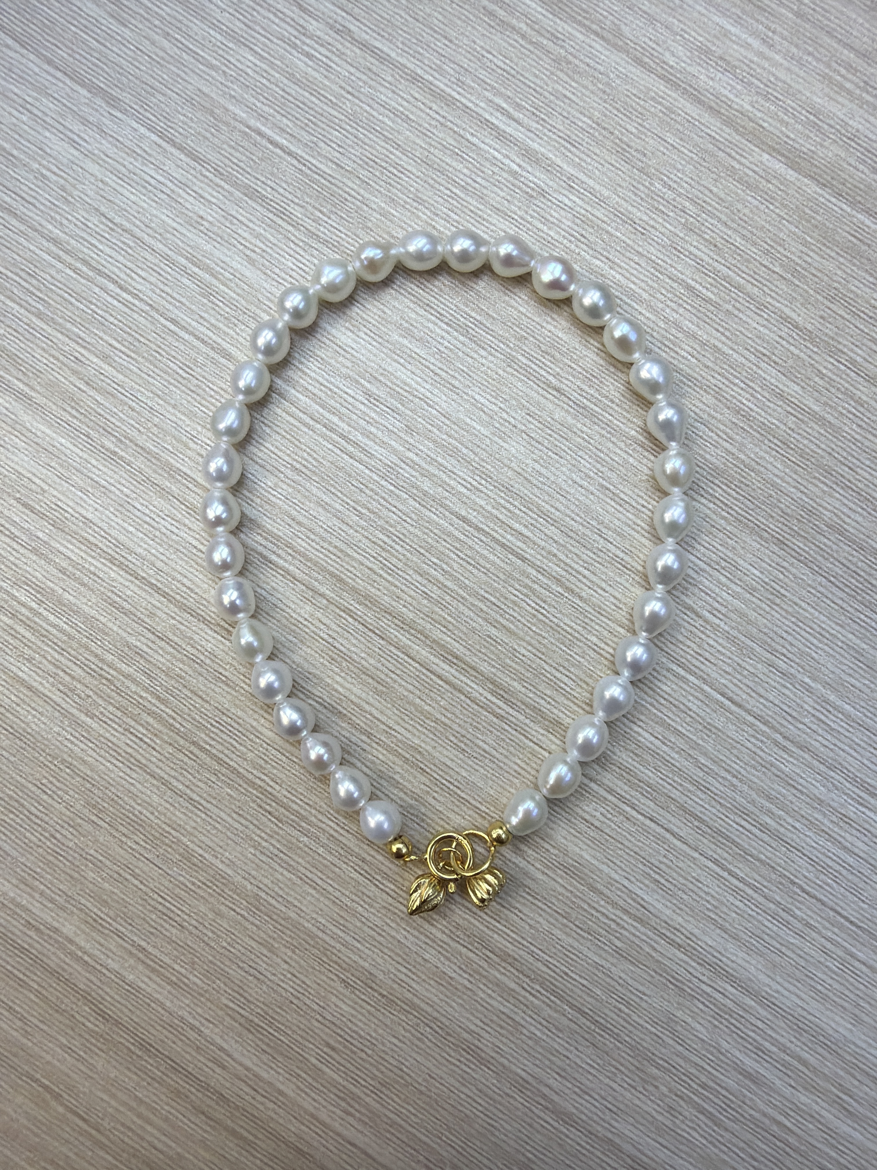 RK20 淡水珍珠小蓮花手鏈 約4mm (SGB1150002)