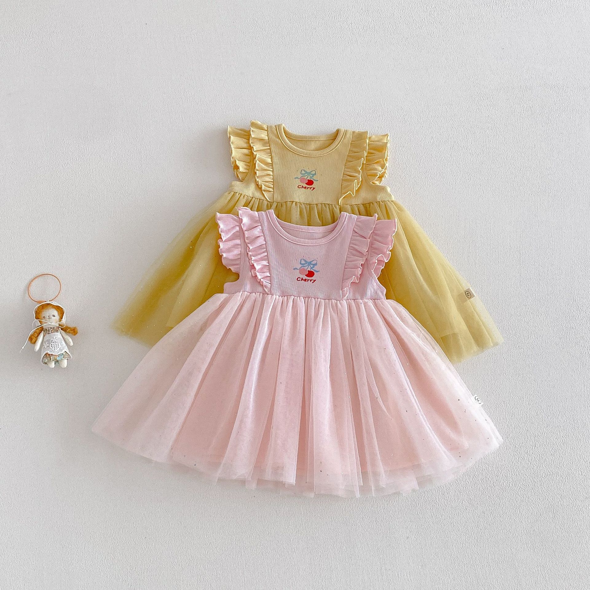 飛袖櫻桃紗紗裙