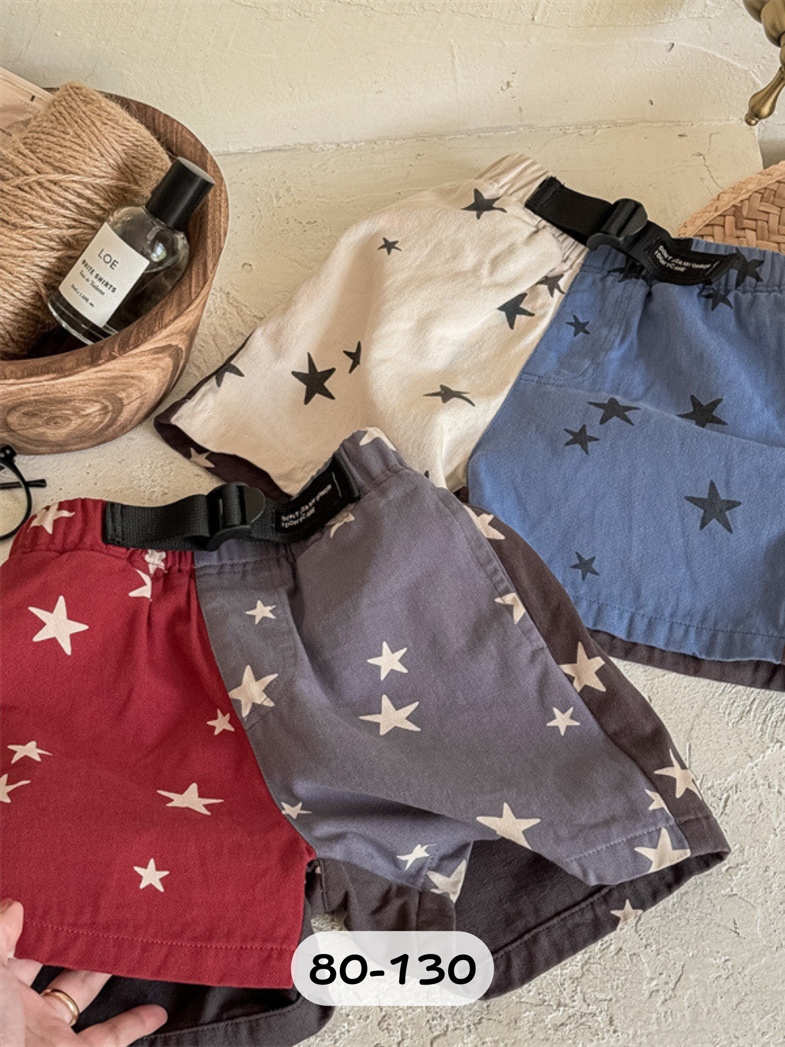 五角星拼接短褲