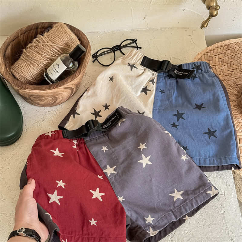 五角星拼接短褲