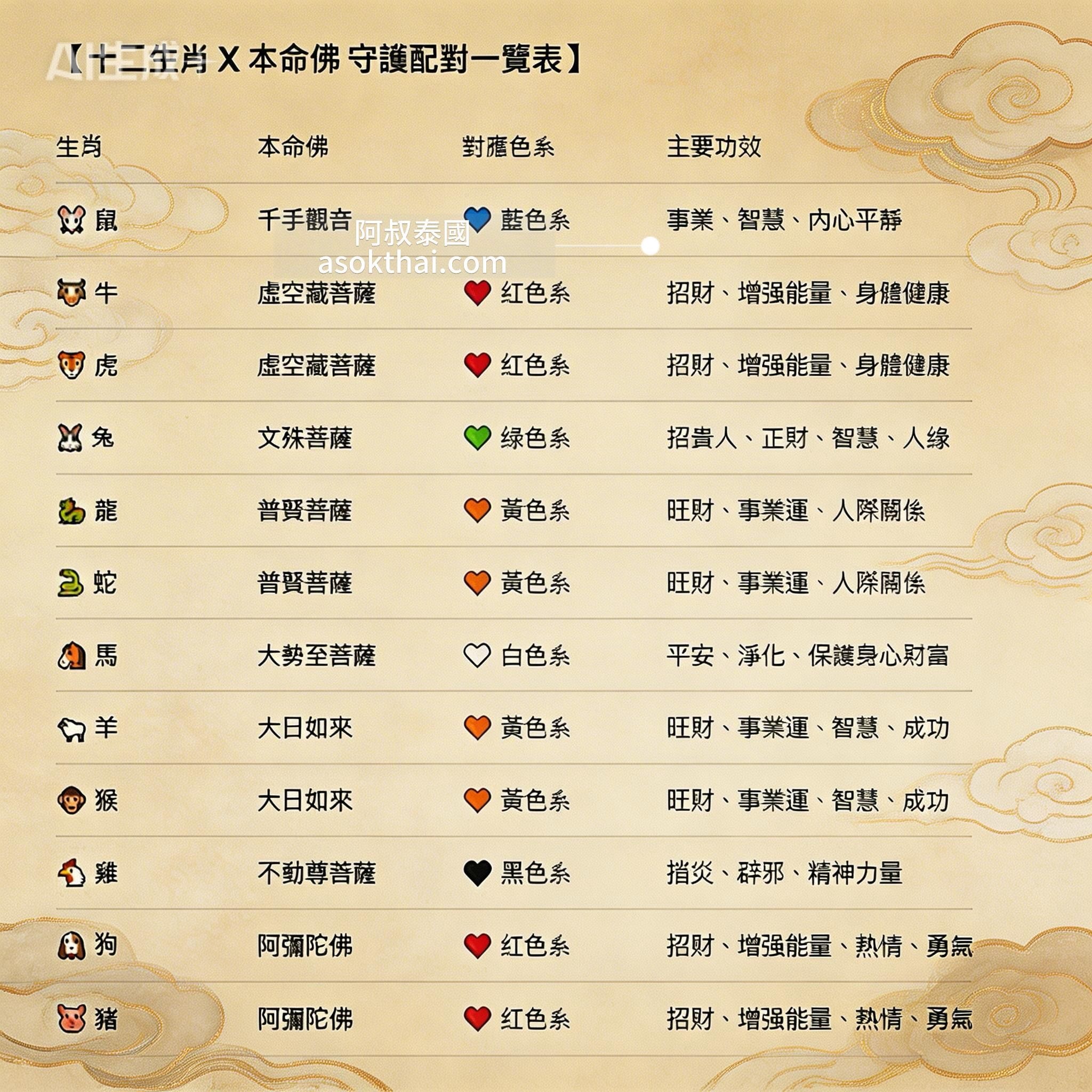 2026本命年十二生肖本命守護佛手鍊