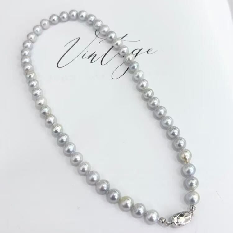 CF7543 S925海水真多麻项链