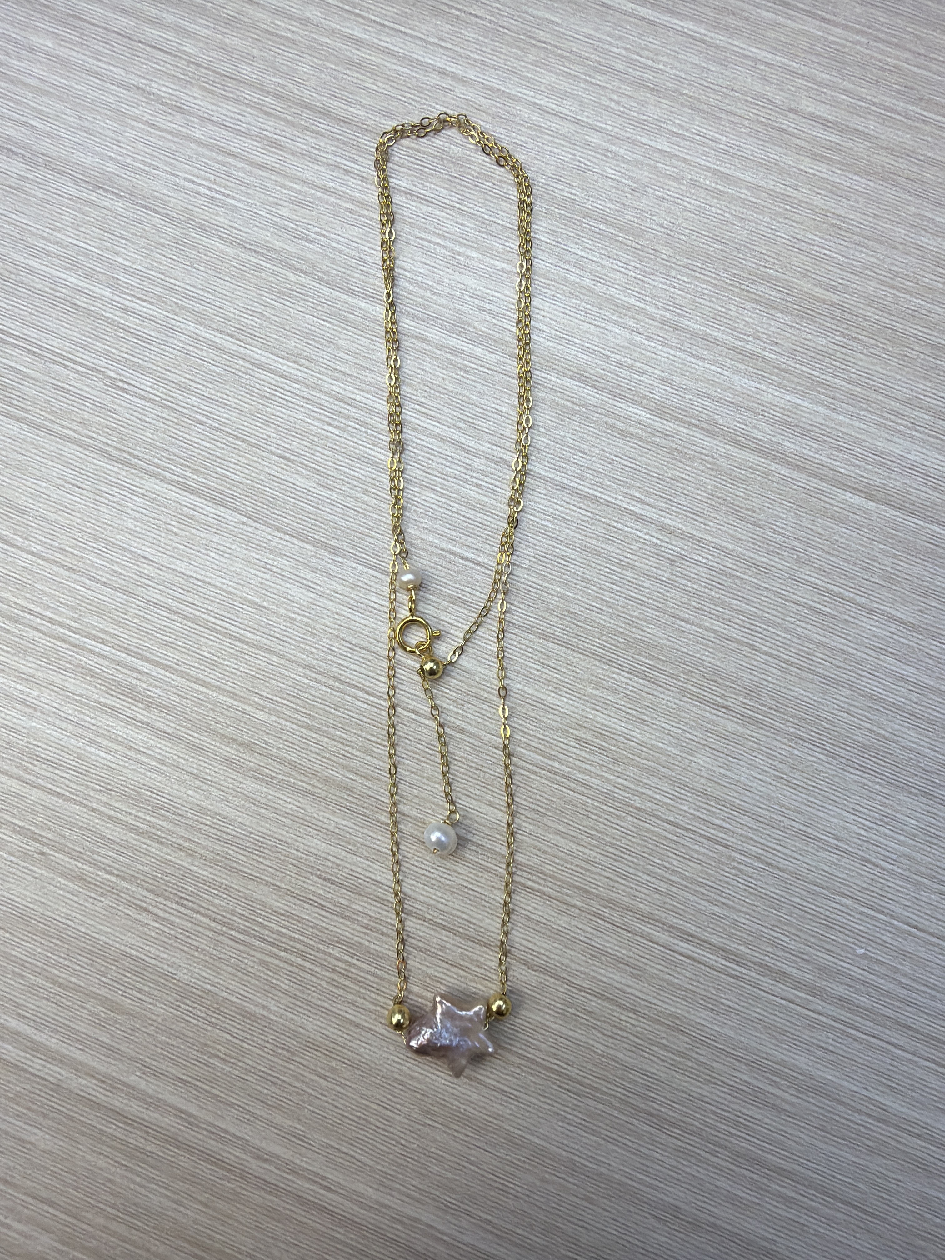 RK22 星星隨形淡水珍珠頸鏈 (SGN0280001)