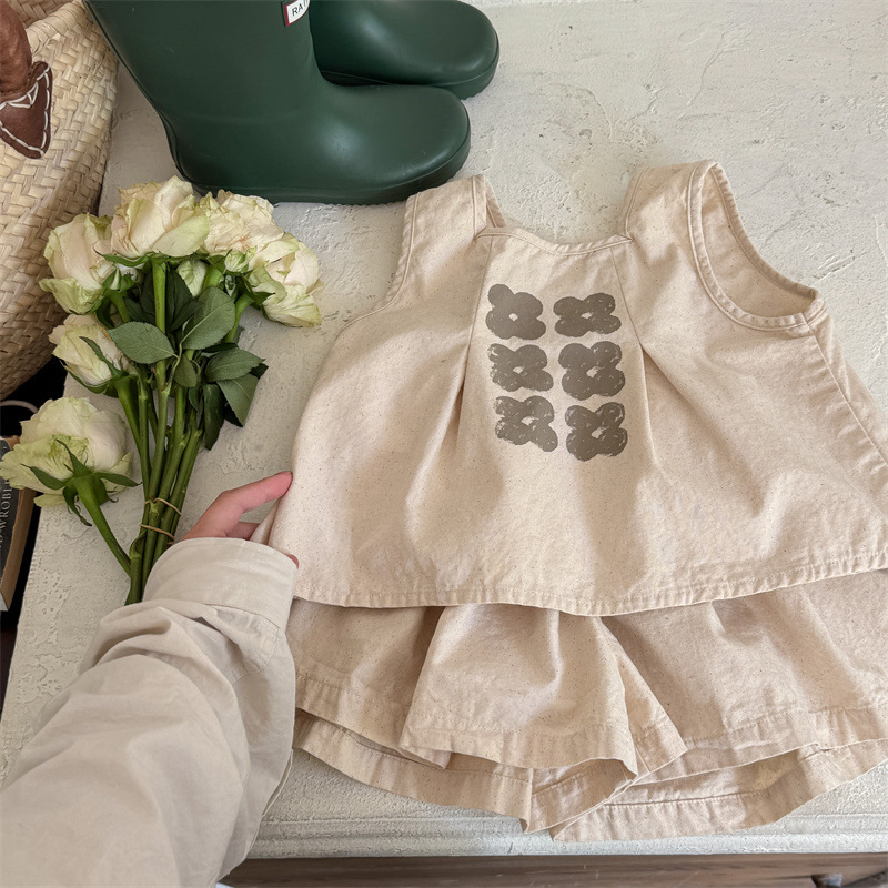 四葉草褲裙 套裝2件組