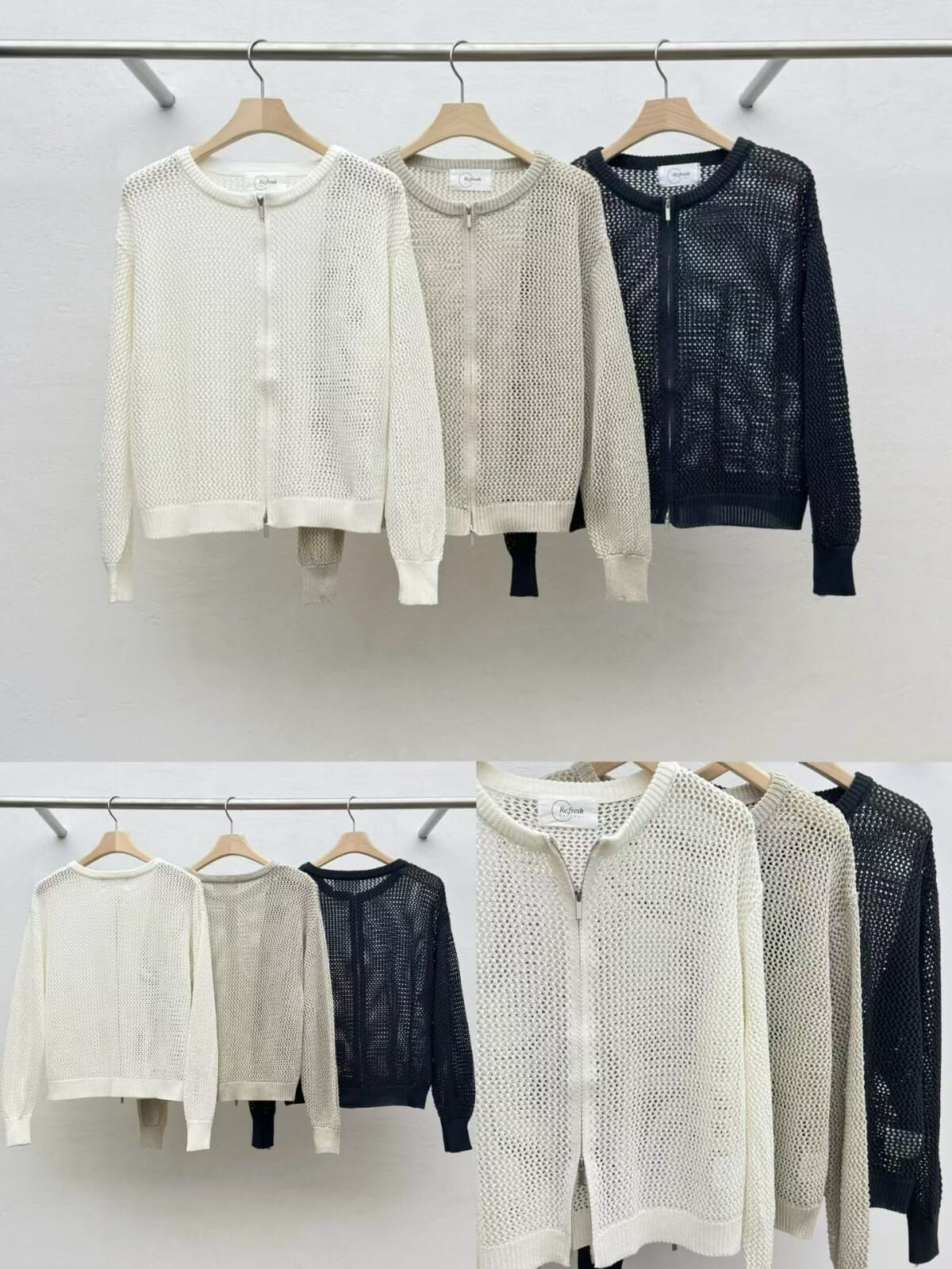 RF6026 洞洞拉錬透氣外套