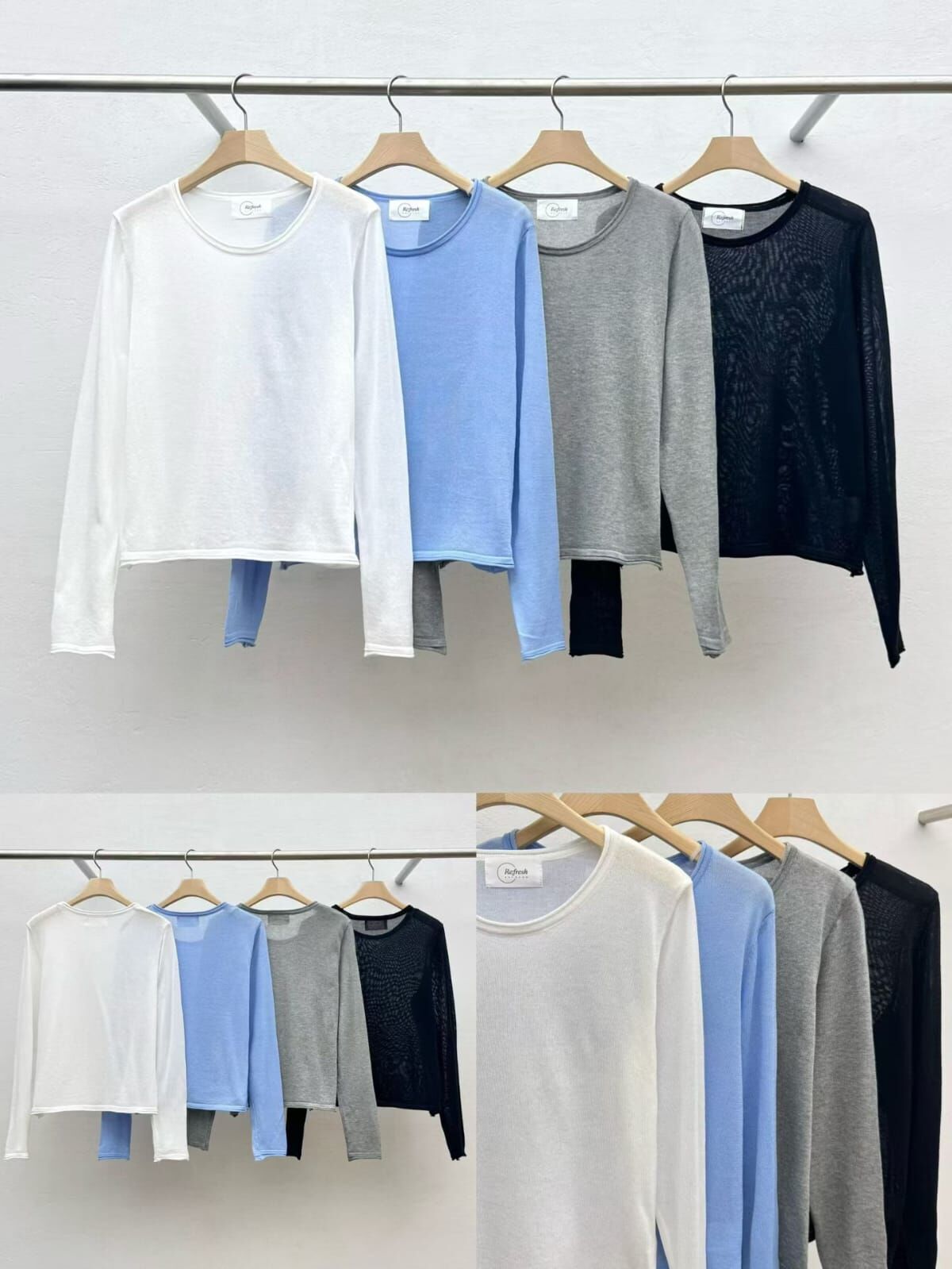 RF6024 圓領透薄針織上衣