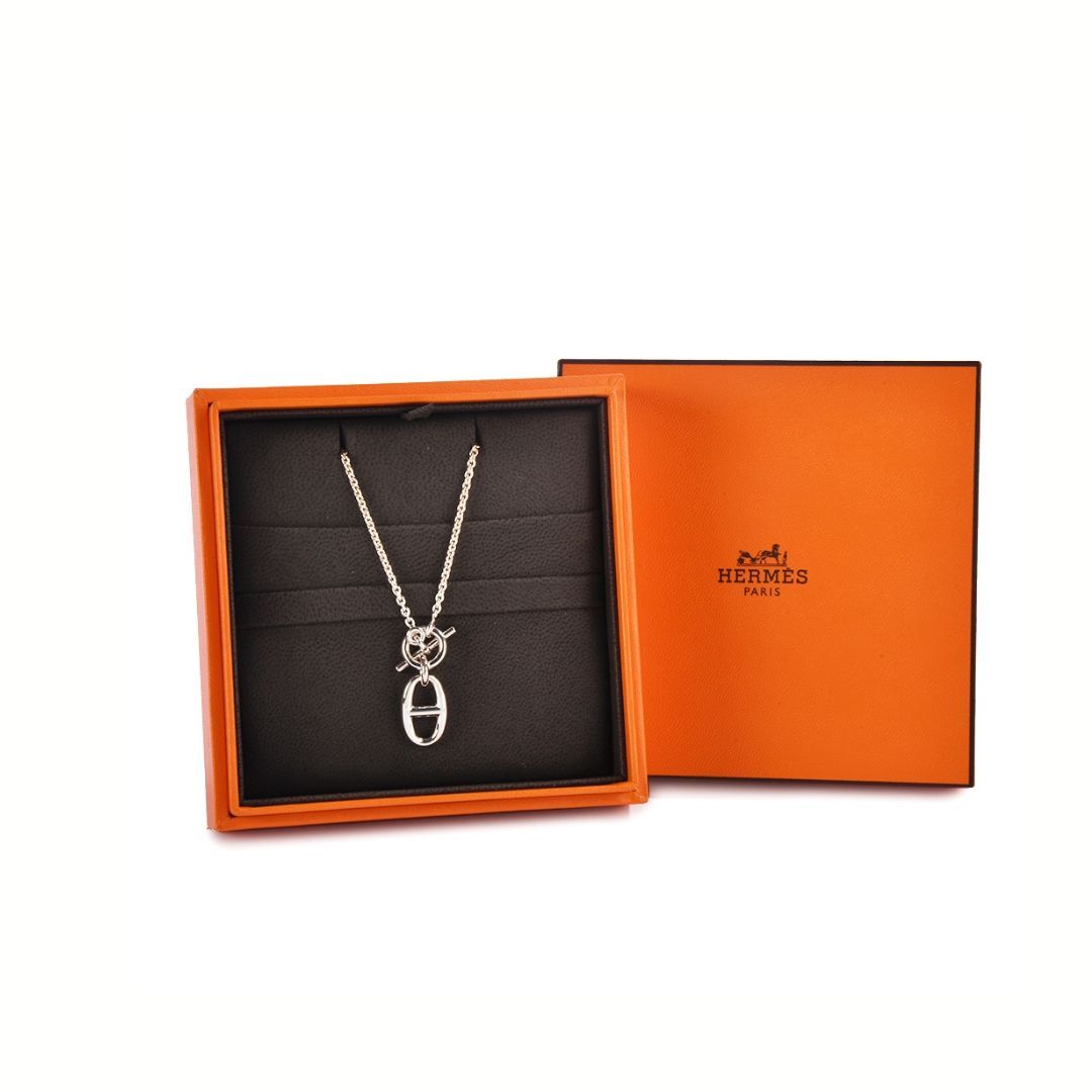 1YK0312-027 [HERMES] 925 純銀豬鼻頸鏈 (BR)