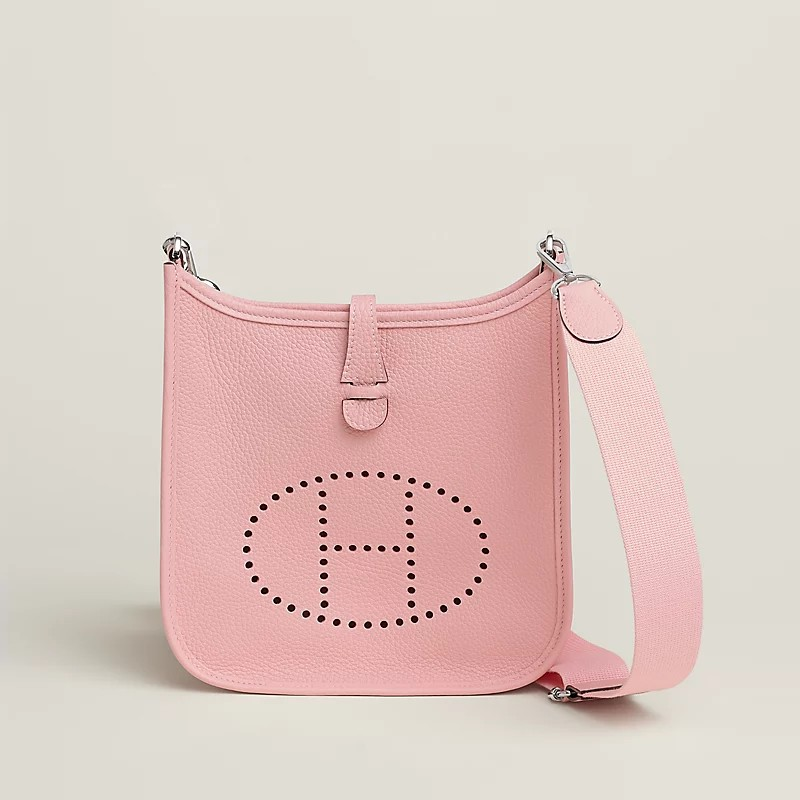 1YK0312-030 [HERMES] Evelyne 23 Poche III Bag k Stamp Rose Sakura #H087941CK3Q (BR)