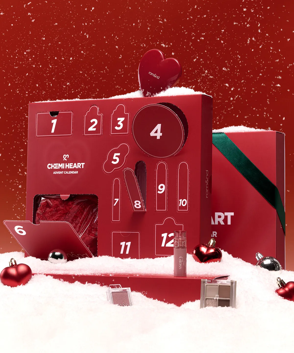 ROMAND 經典愛心聖誕倒數日曆【2款色號】