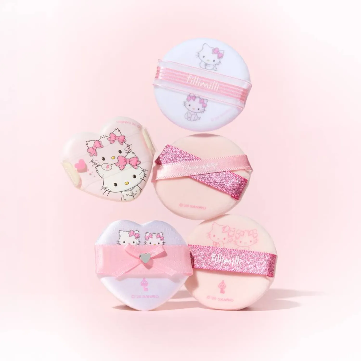 FILLIMILLI X Charmmy Kitty 柔焦磨皮粉撲組合 (5入裝)【2款款式】