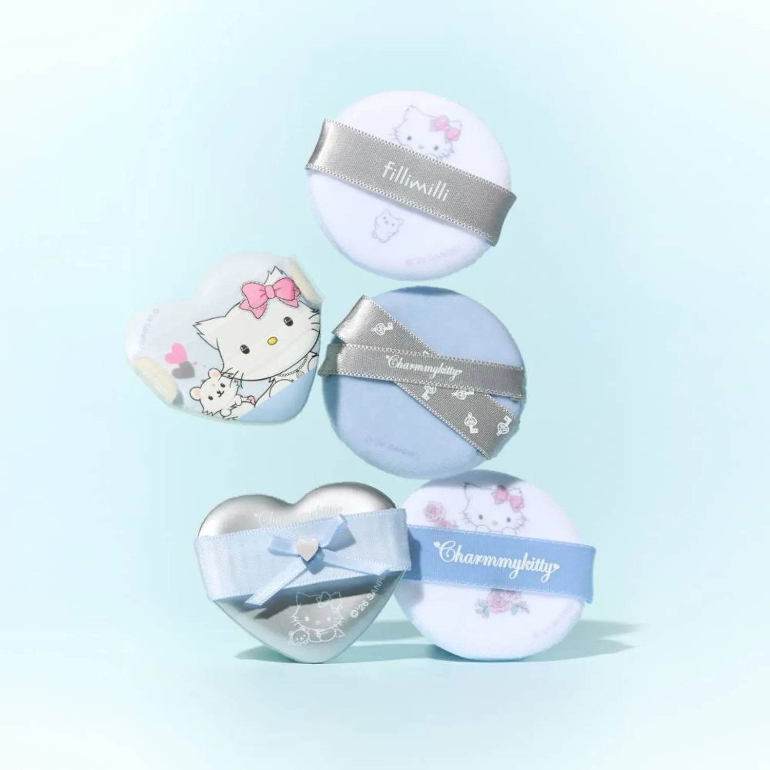 FILLIMILLI X Charmmy Kitty 柔焦磨皮粉撲組合 (5入裝)【2款款式】