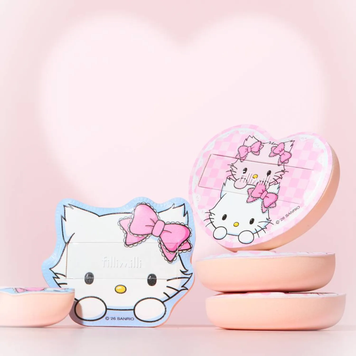 FILLIMILLI x Charmmy Kitty 圓滾滾細節美妝粉撲（+收納盒）【2款款式】