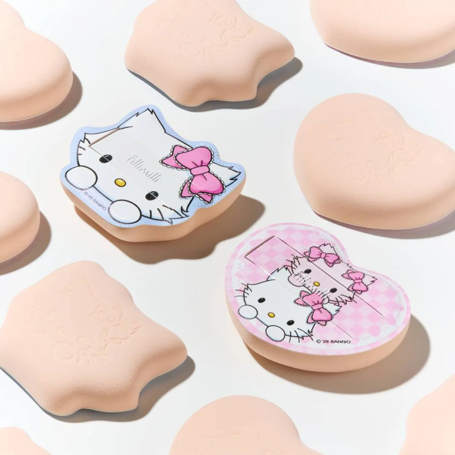 FILLIMILLI x Charmmy Kitty 圓滾滾細節美妝粉撲（+收納盒）【2款款式】