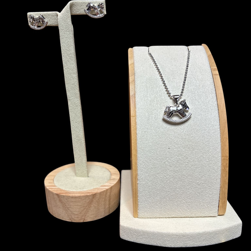 925 Sterling Silver Horse Earrings