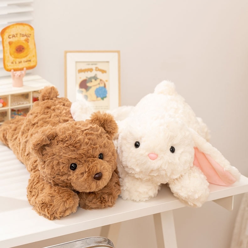 《03101》熊熊與兔兔軟趴趴玩偶