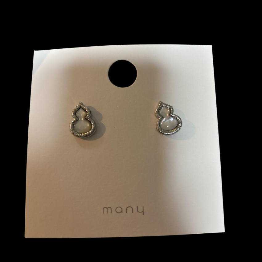 925 sterling silver gourd earrings