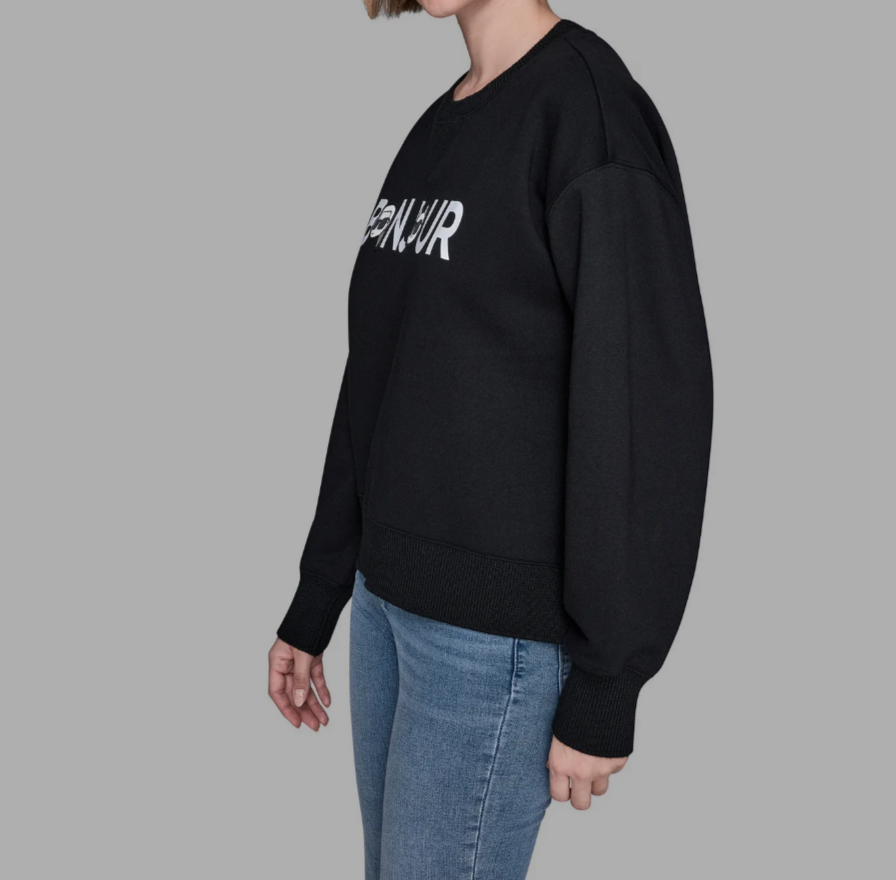 [S] KARL LAGERFELD BLACK BONJOUR CHARACTER SWEATSHIRT, L5TH7B61-BLK (SKL1534)