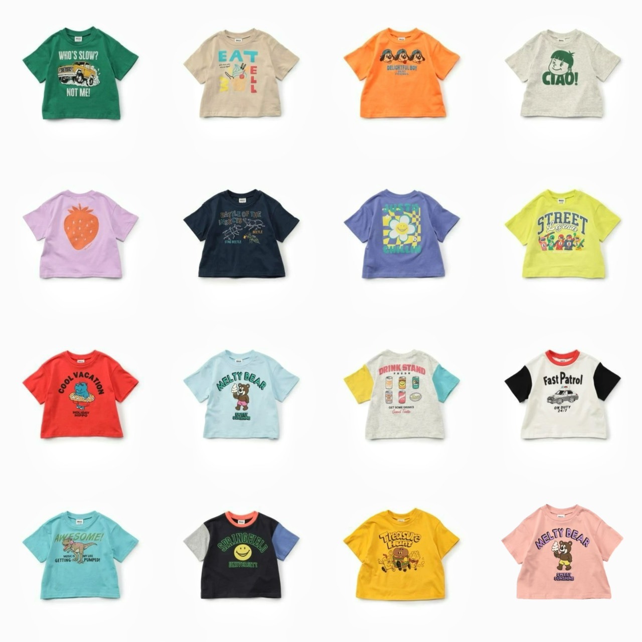 日本 90-150 19款印花上衣