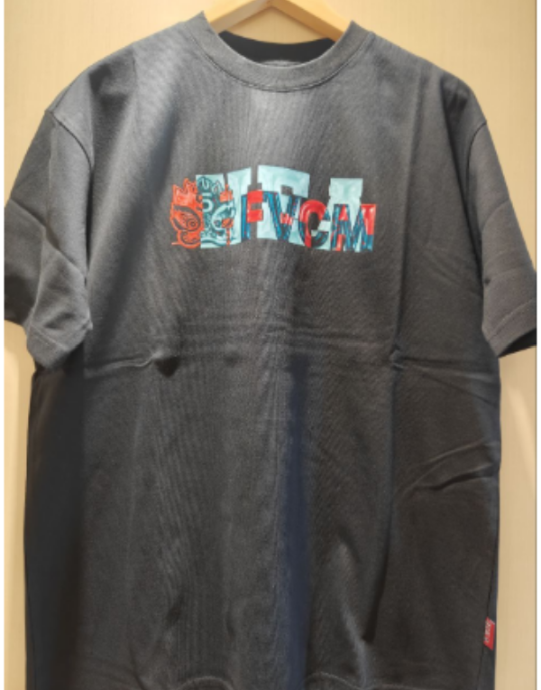 [S] HEA BLACK FVCM PRINT T-SHIRT, V5SAA012510399-D1 (SZZ795)