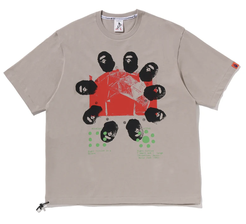 【BAPE X 倉石一樹】0307 發售 寬版“GEODESIE” SHORT SLEEVES TEE