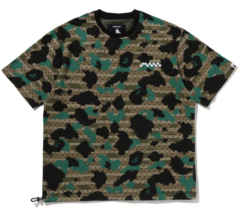 【BAPE X 倉石一樹】0307 發售 寬版DIGITAL 1ST CAMO DOT SHORT SLEEVES TEE