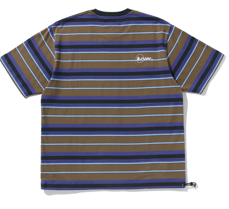 【BAPE X 倉石一樹】0307 發售 寬版MULTI STRIPE SHORT SLEEVES TEE