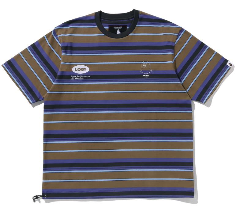 【BAPE X 倉石一樹】0307 發售 寬版MULTI STRIPE SHORT SLEEVES TEE