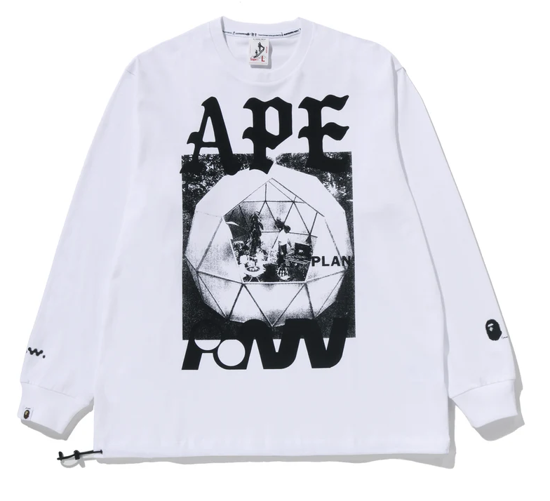 【BAPE X 倉石一樹】0307 發售 寬版“APE PAW GEO” LONG SLEEVES TEE
