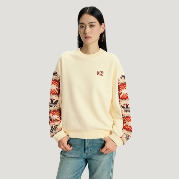 Adidas 愛迪達 Crft Crew W IA8930 女 長袖上衣 休閒長袖 米 亞版