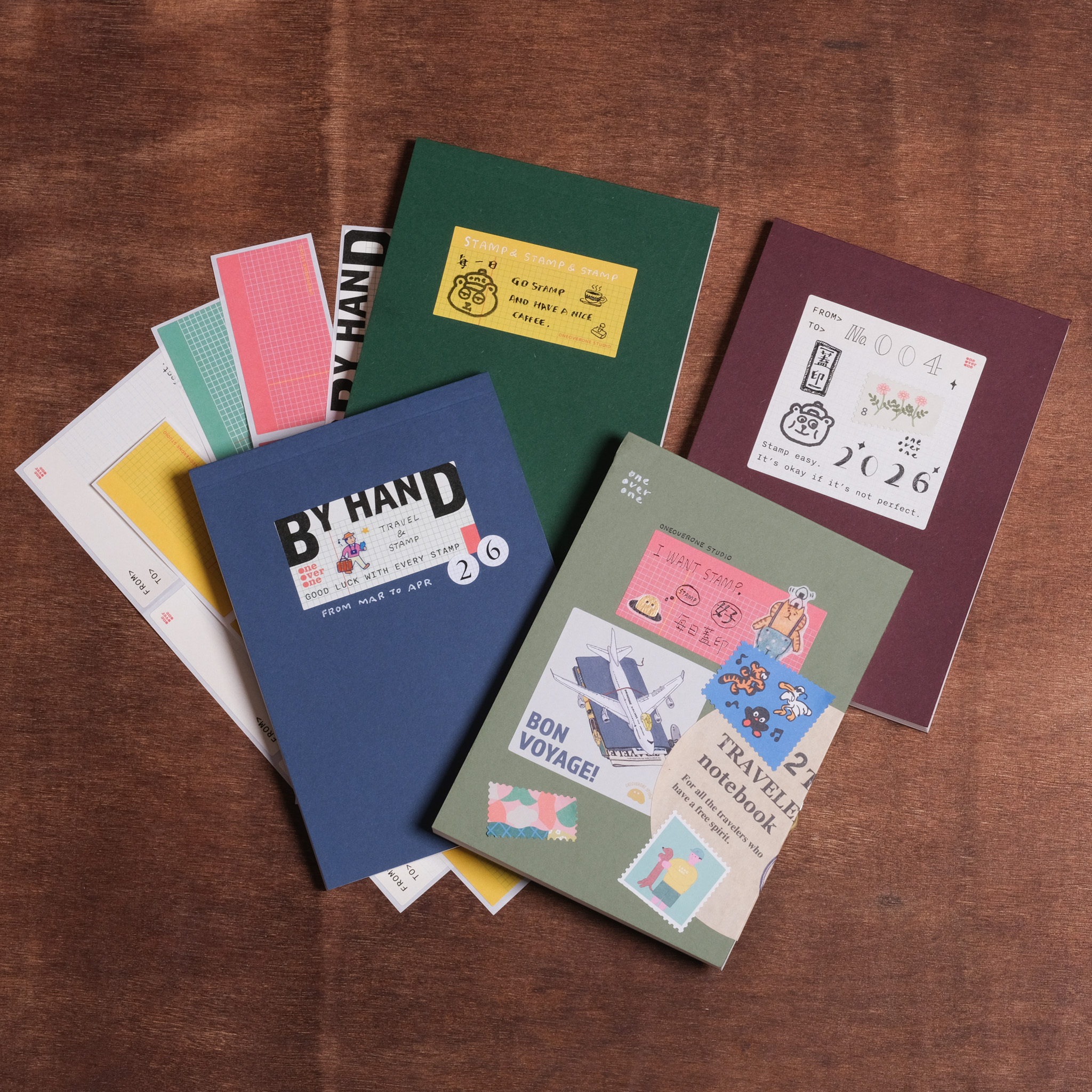 單面光澤多樂趣紙 可撕式集章本/蓋印專用/一分之一工作室/台灣