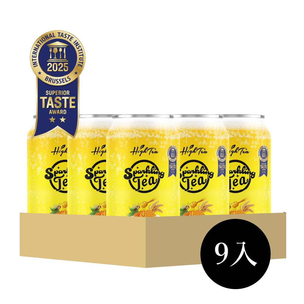 金麥蜂釀香綠茶氣泡飲<9入>330ml/罐