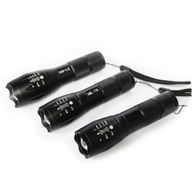附發票｜XML-鋁合金手電筒系列｜含配件&電池 L2 T6 Q5 手電筒 五段式伸縮變焦手電筒 迷你充電