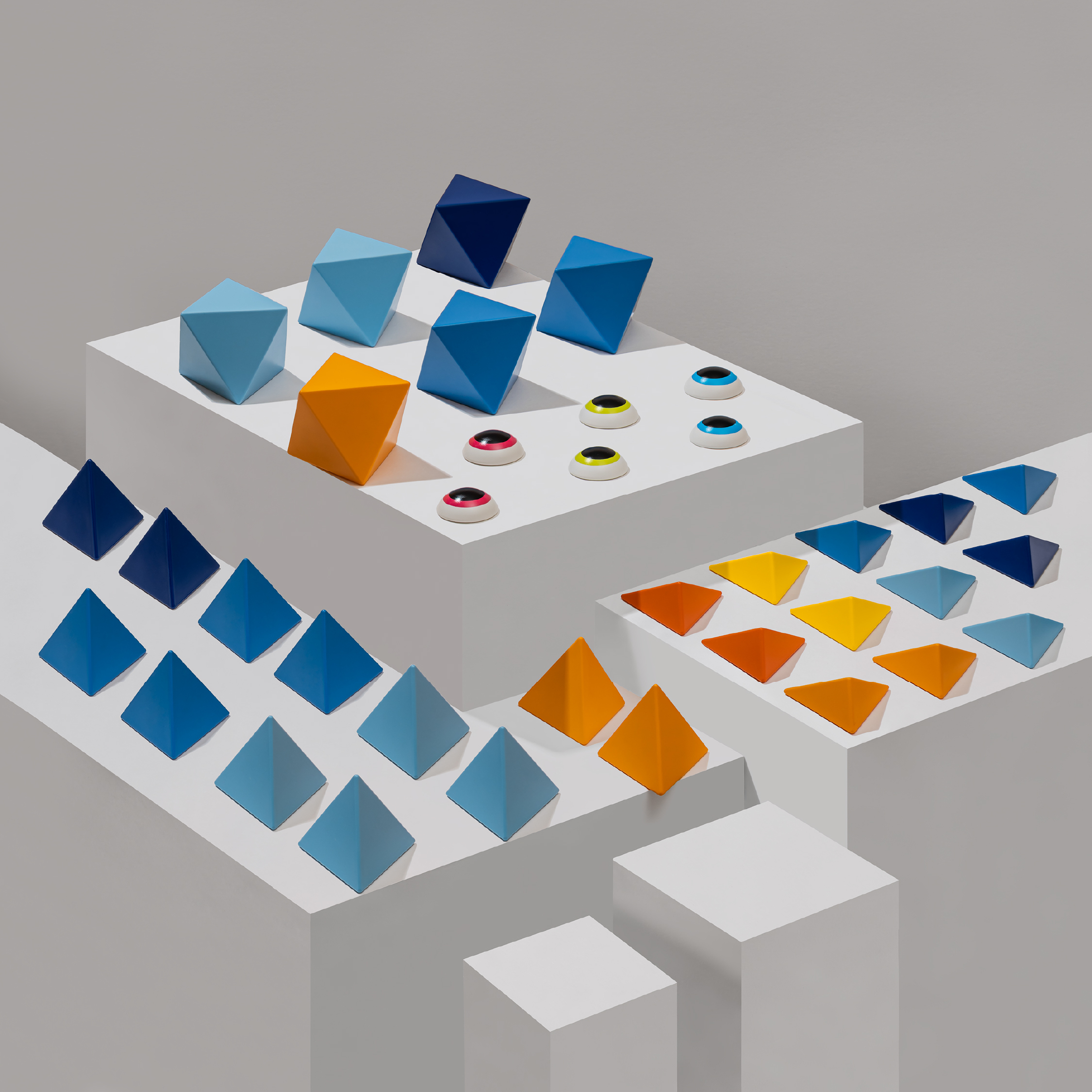 Trido 磁力積木 高階組 36PCS - 仲夏晴空(Sky)