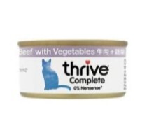 Thrive 脆樂芙 貓咪主食罐頭 牛肉+蔬菜 75G
