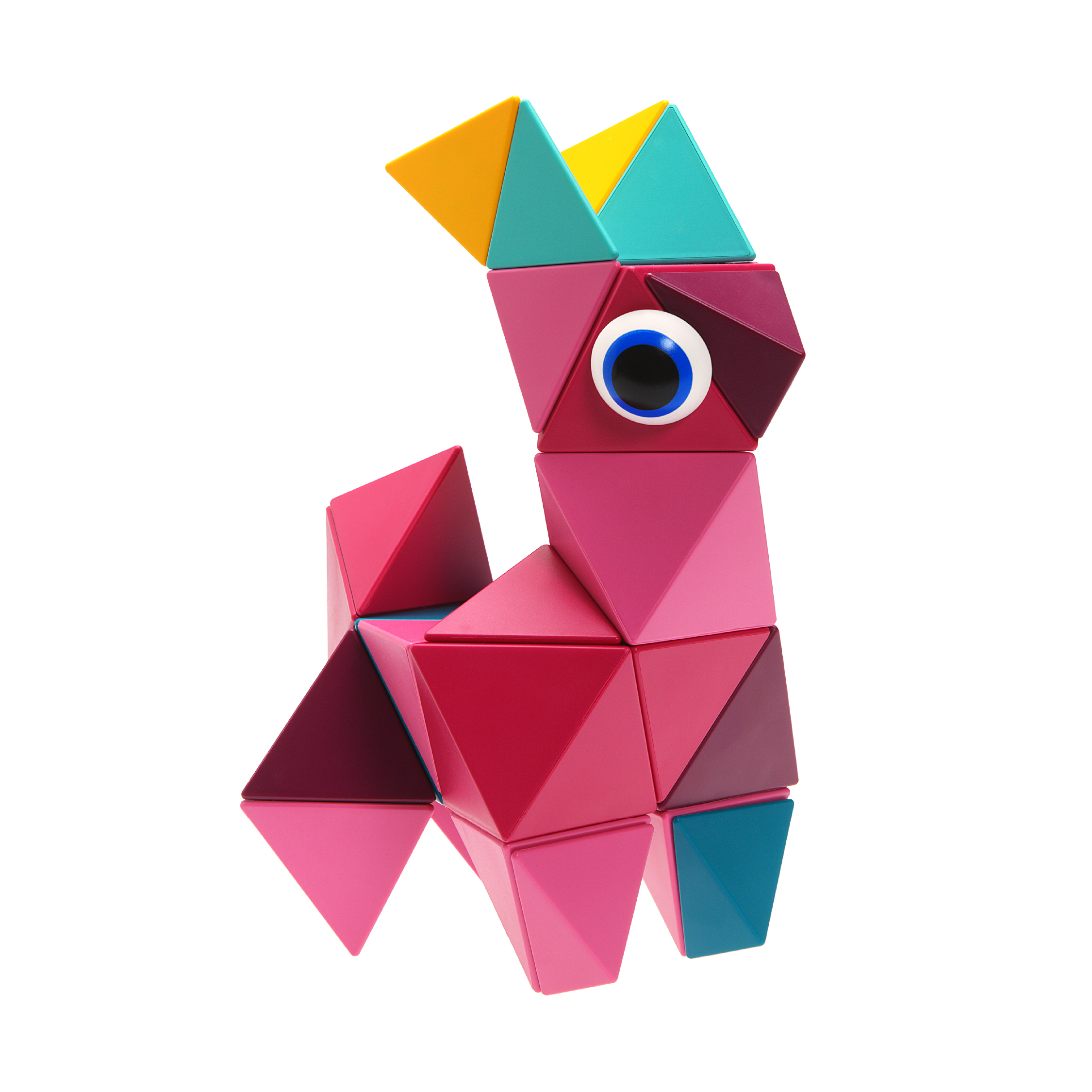 Trido 磁力積木 進階組 24PCS - 熾焰飛茫(Flamingo)